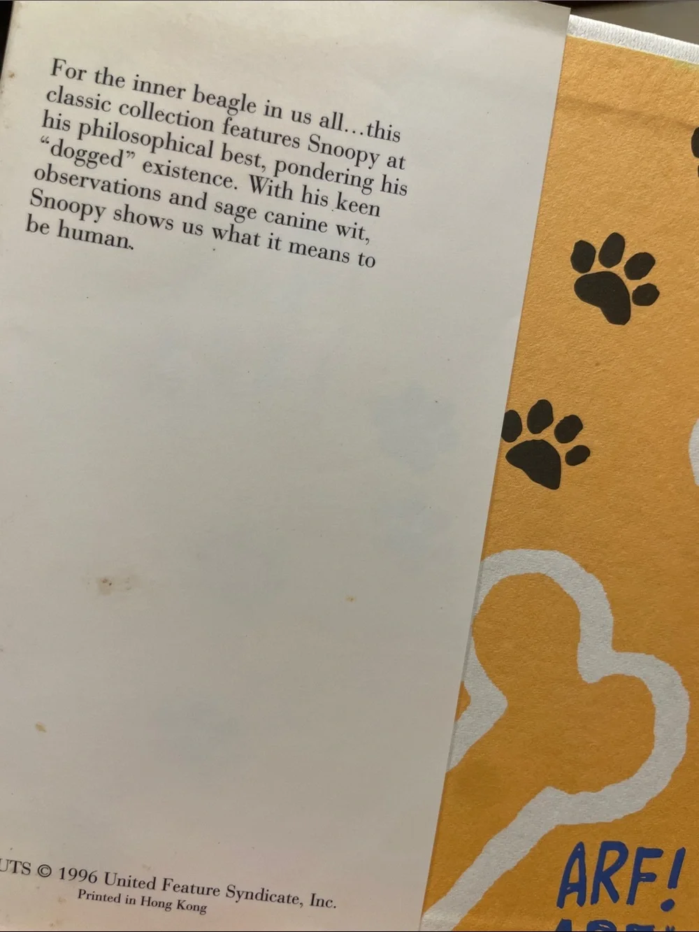 Peanuts Dogs Are From Jupiter Hardcover — White, Black, Blue